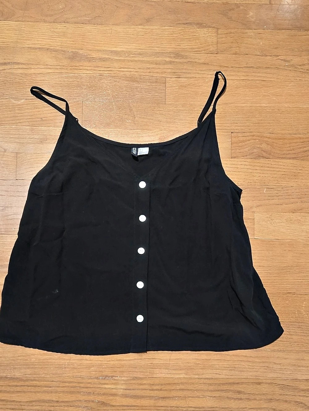 Divided Black Tank Top